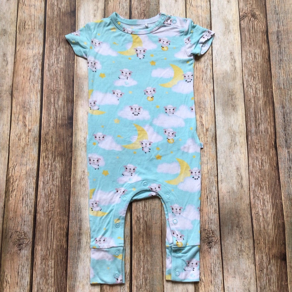 Posh Peanut + Fisher Price Bamboo Little Lamb Romper